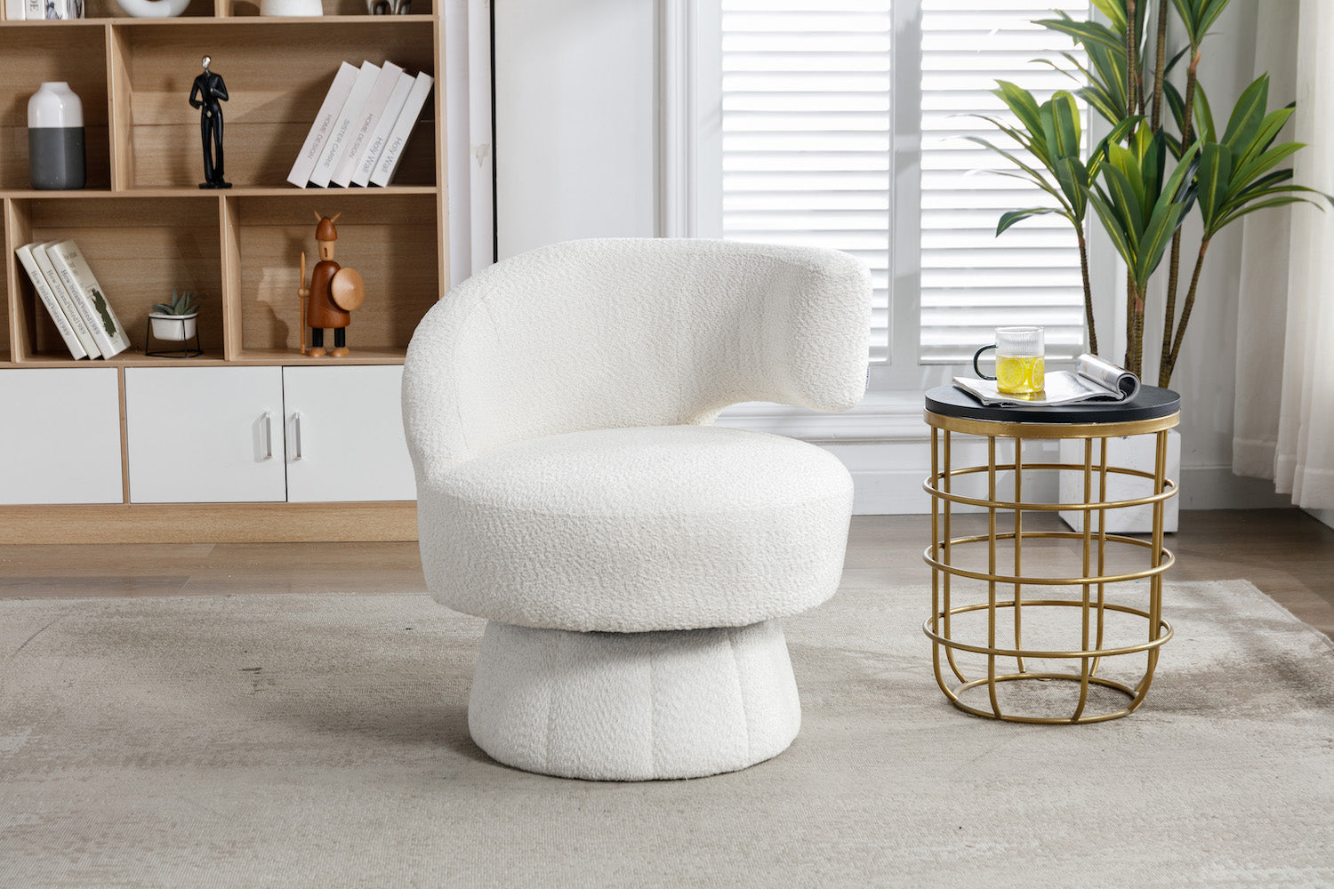 Chenille best sale swivel chair