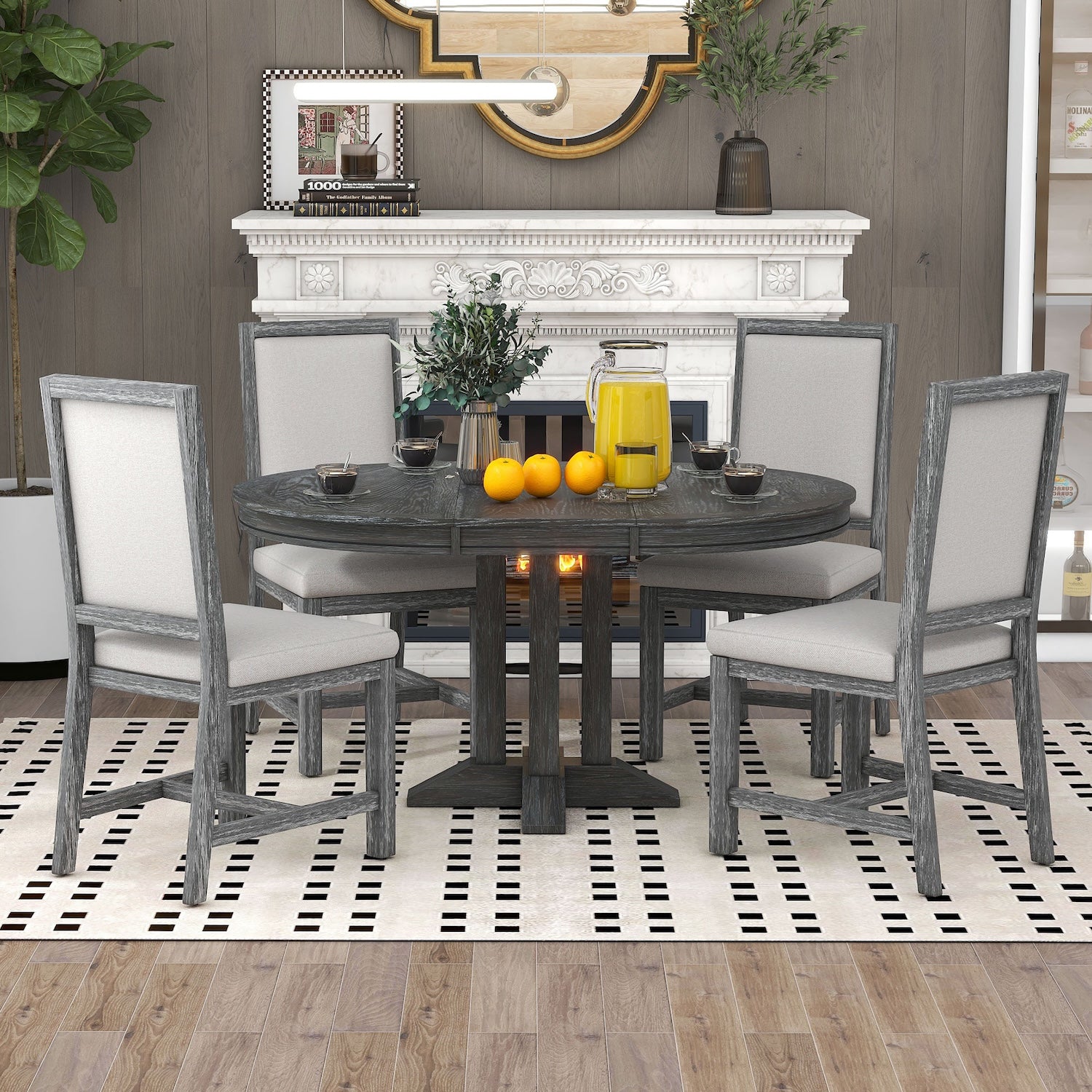 5 piece outlet farmhouse dining set