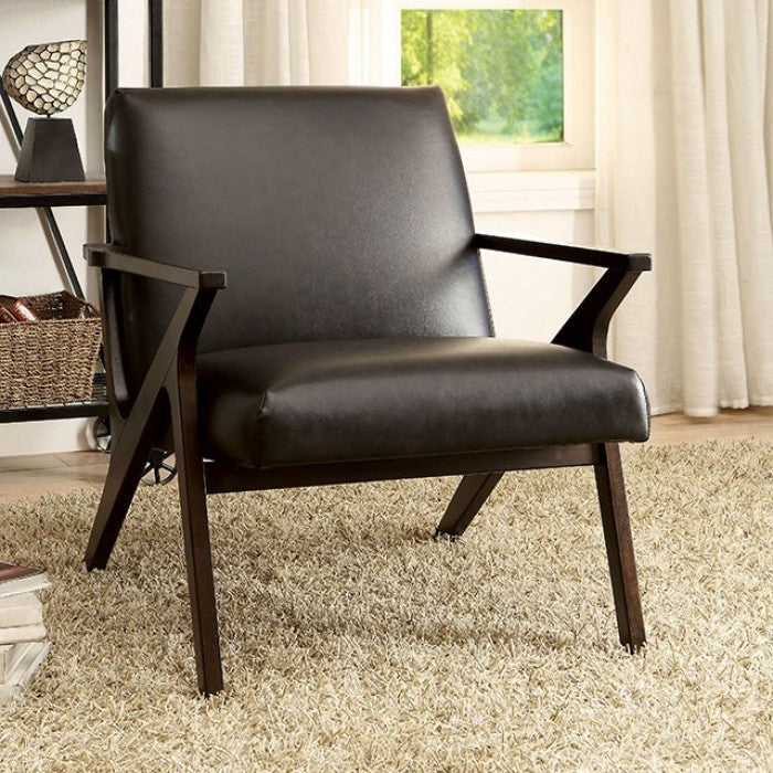 Espresso accent online chair