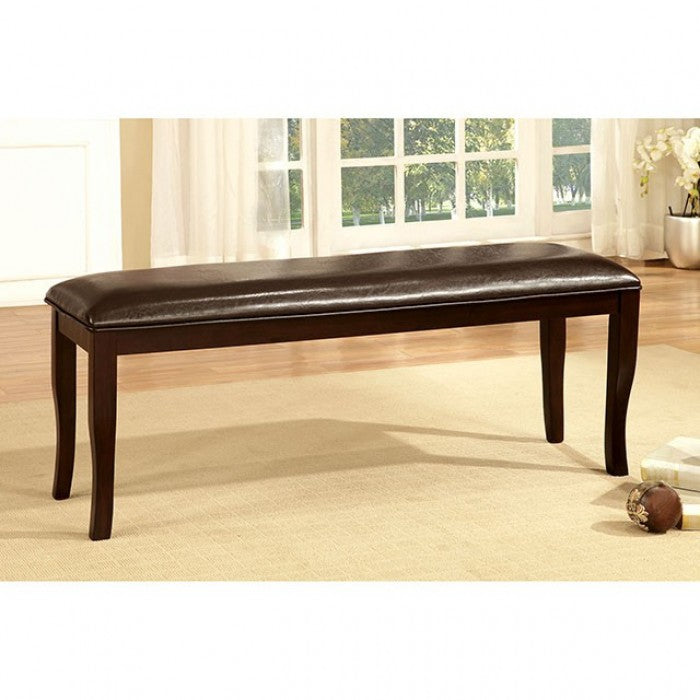 Faux leather dining bench hot sale