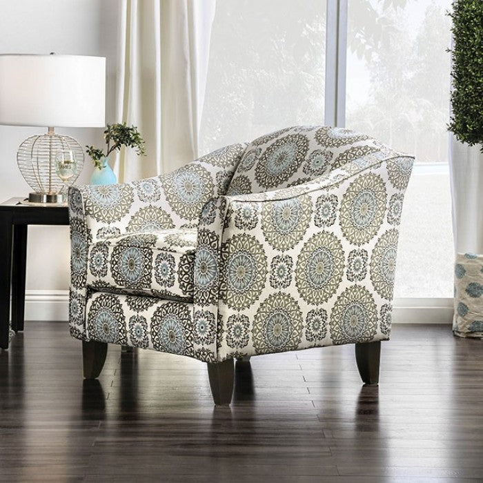 Dog print online chair