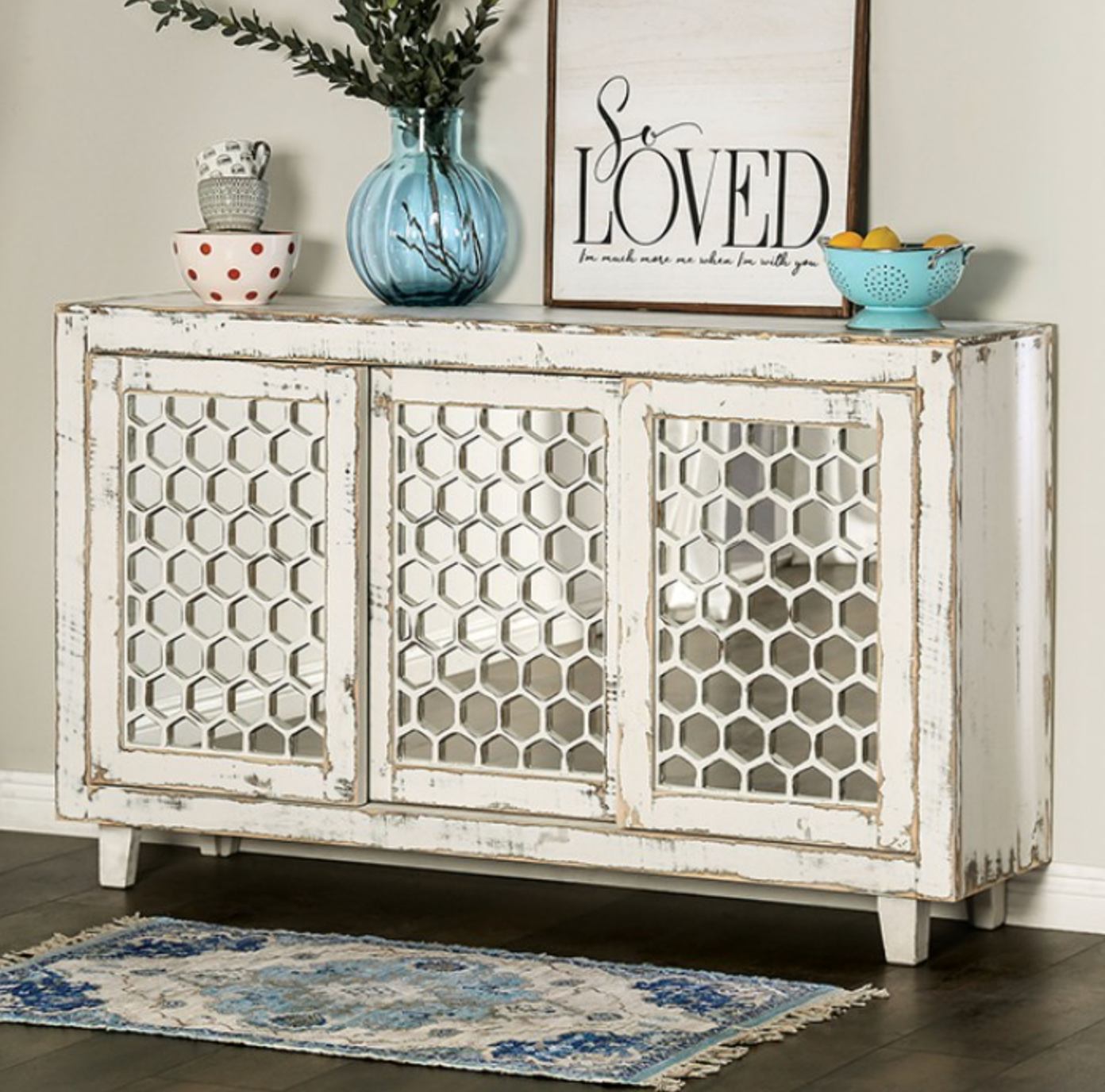 Rustic discount hallway cabinet