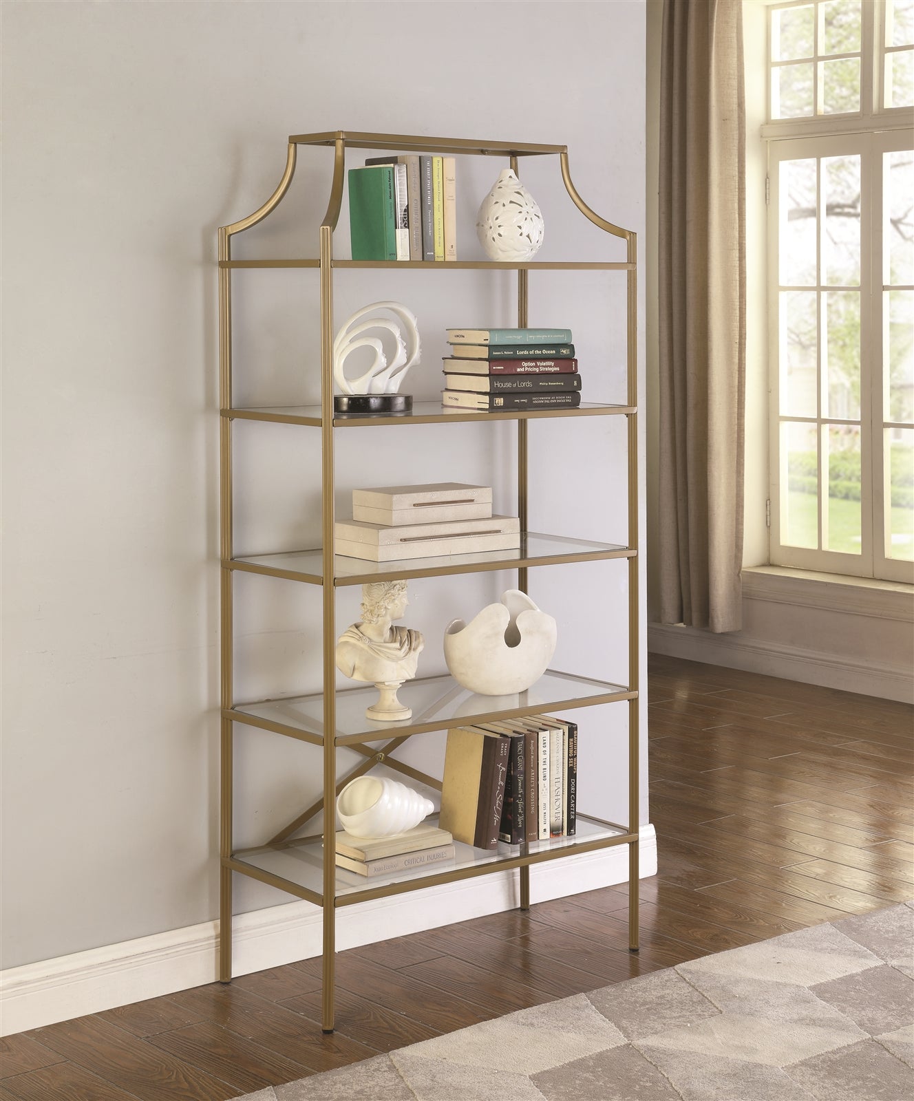 Blaire Triple Tall Bookcase with Drawers