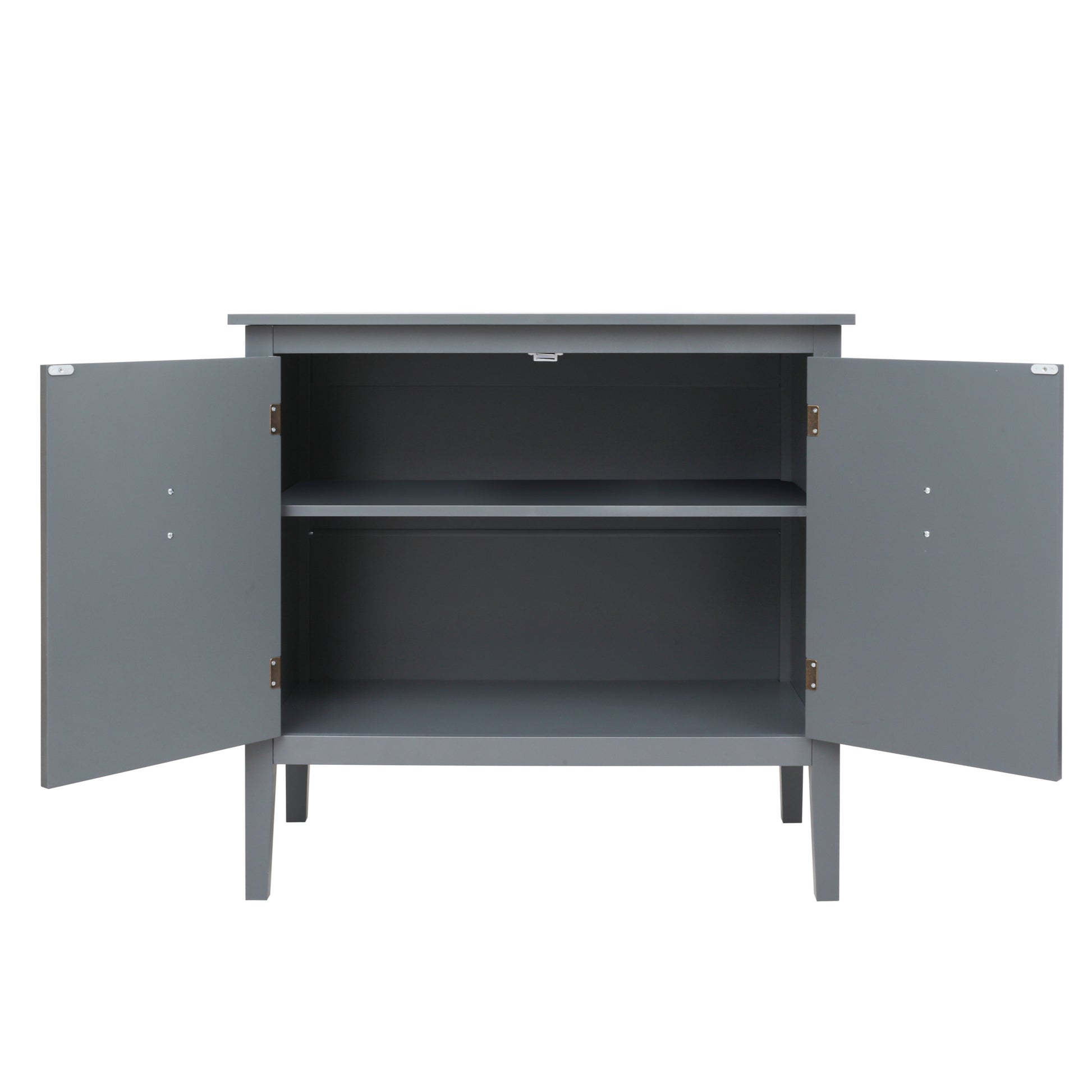 Jordan Modern 2-Door Accent Cabinet - Gray