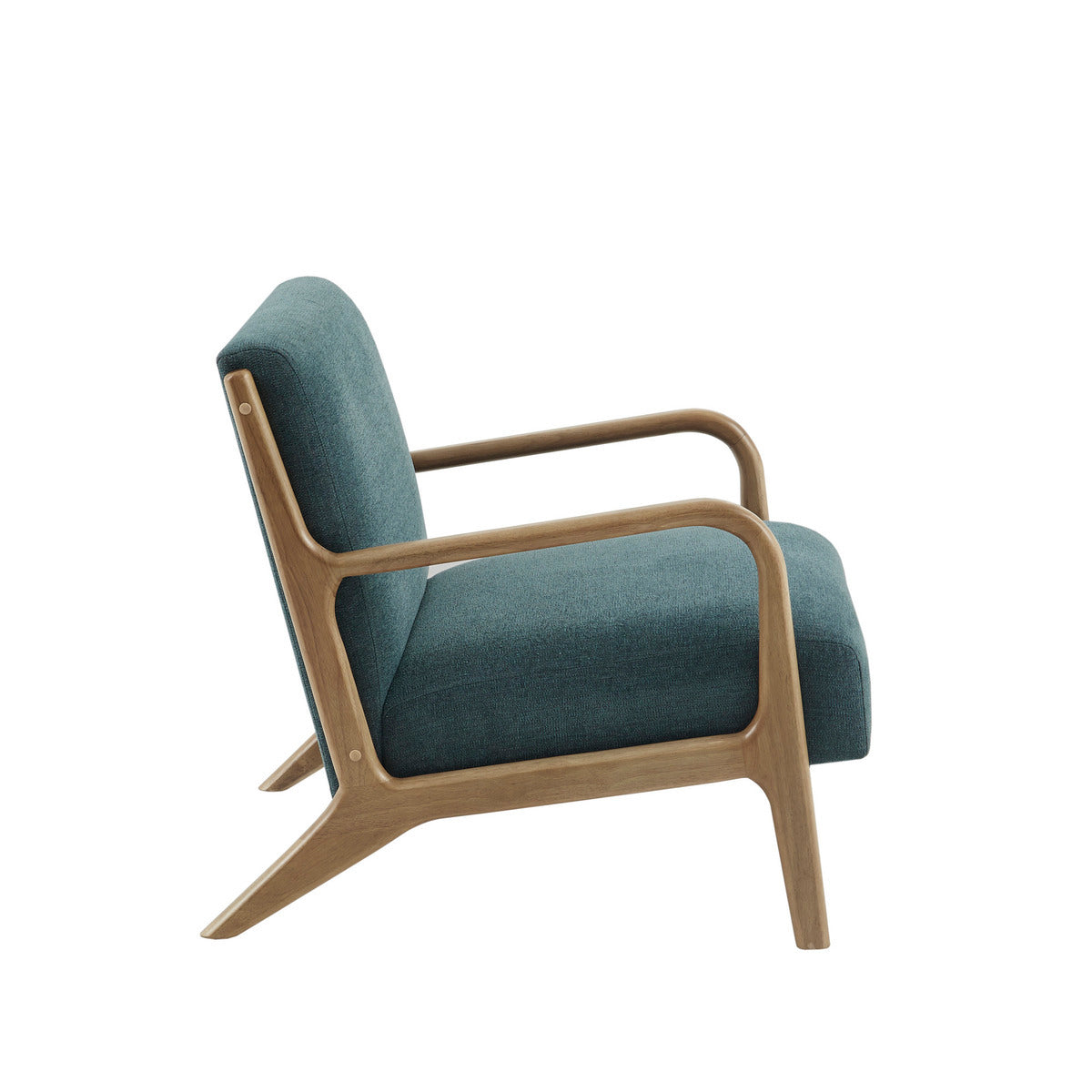 Elmer Transitional Accent Arm Chair, Teal