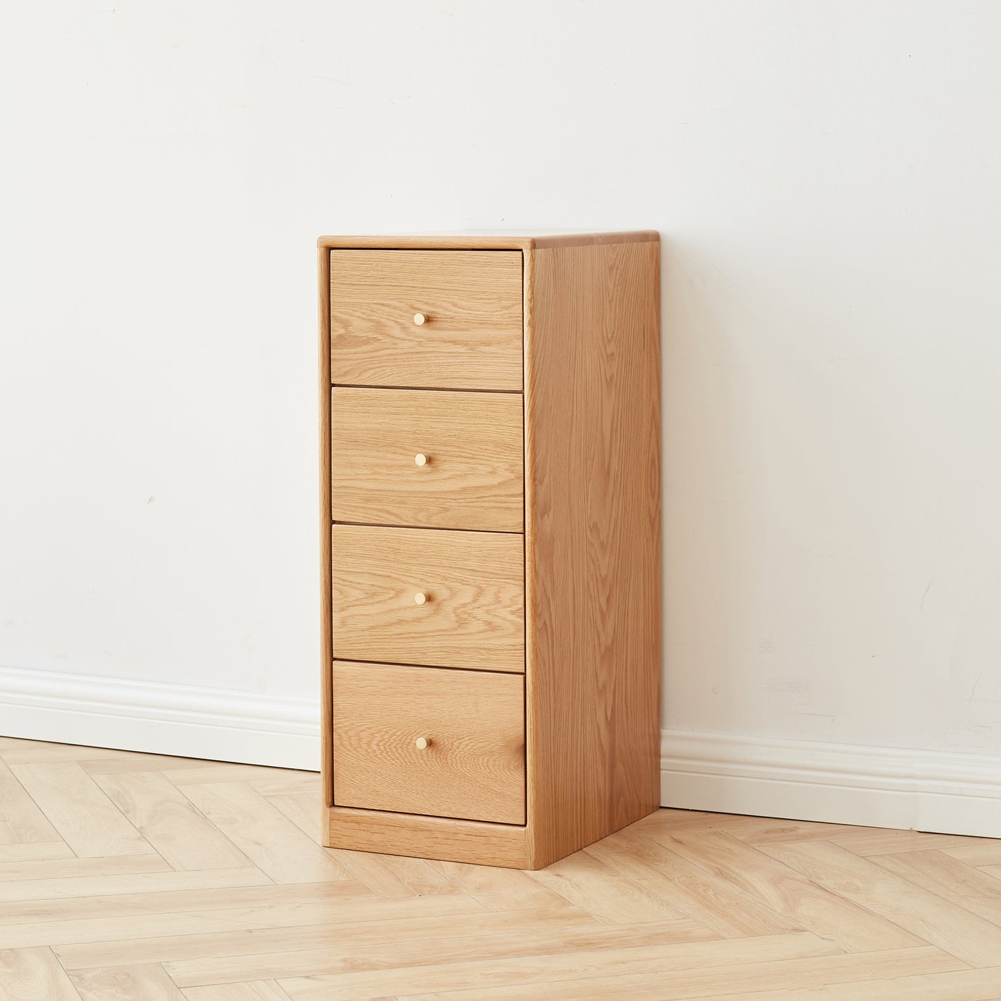 Parker 4-Drawer Solid Oak Chest