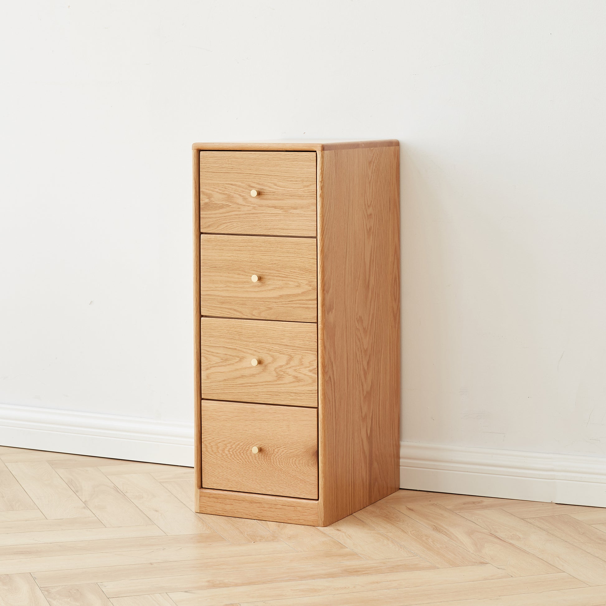 Parker 4-Drawer Solid Oak Chest