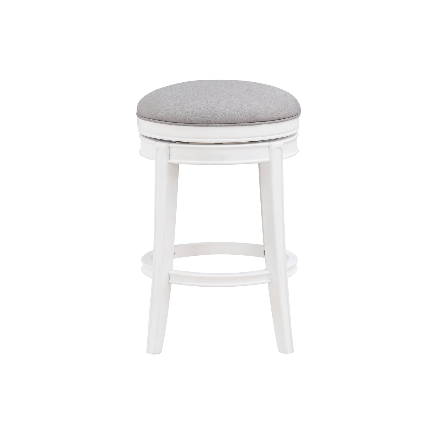 Lily White Swivel Counter Stool