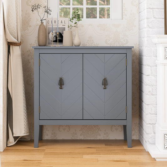 Jordan Modern 2-Door Accent Cabinet - Gray