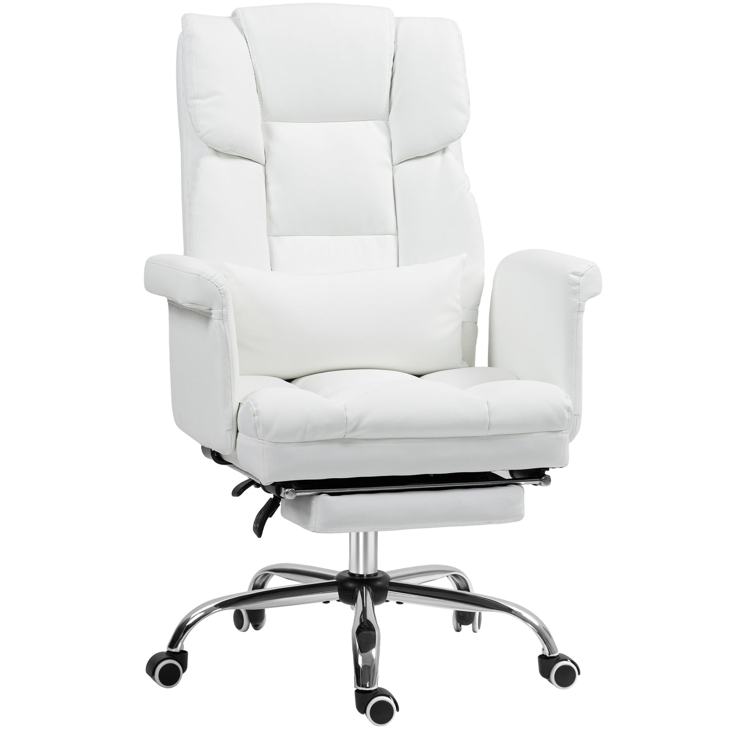 Amara PU Leather Executive Office Chair, White