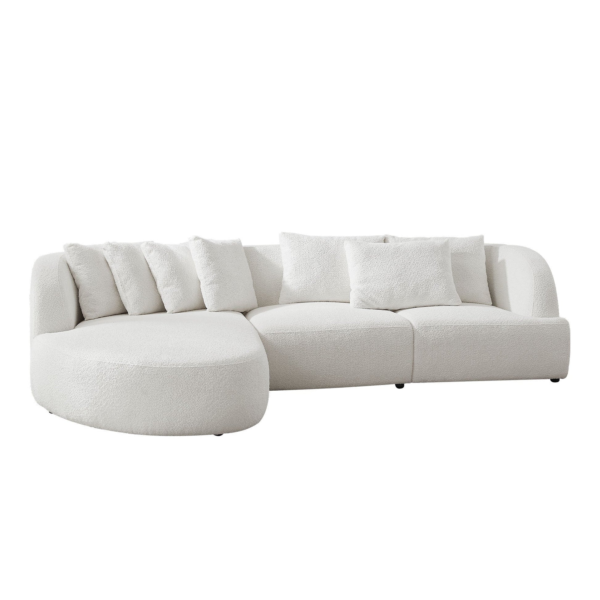 Niall Beige Boucle Upholstered Corner Sectional