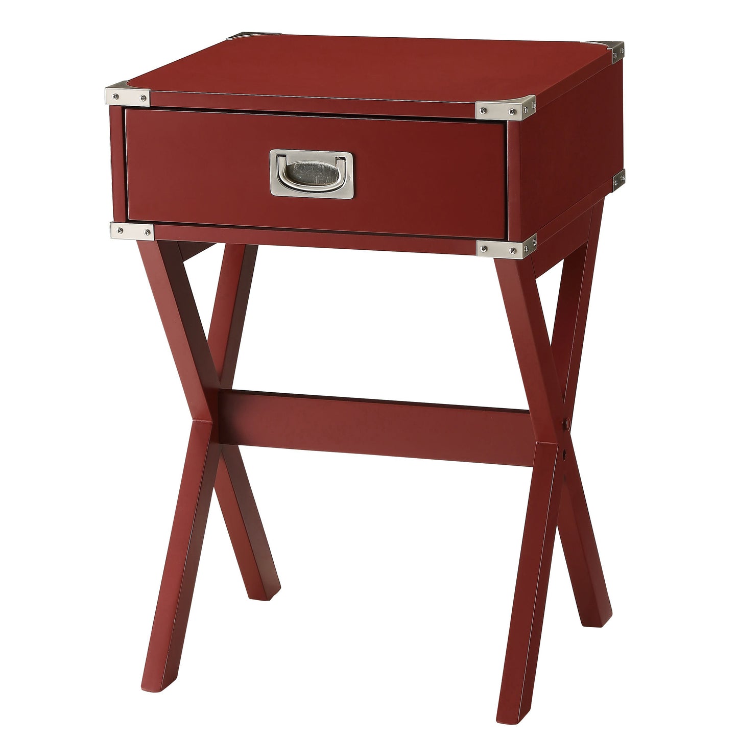 Red 1-drawer End Table