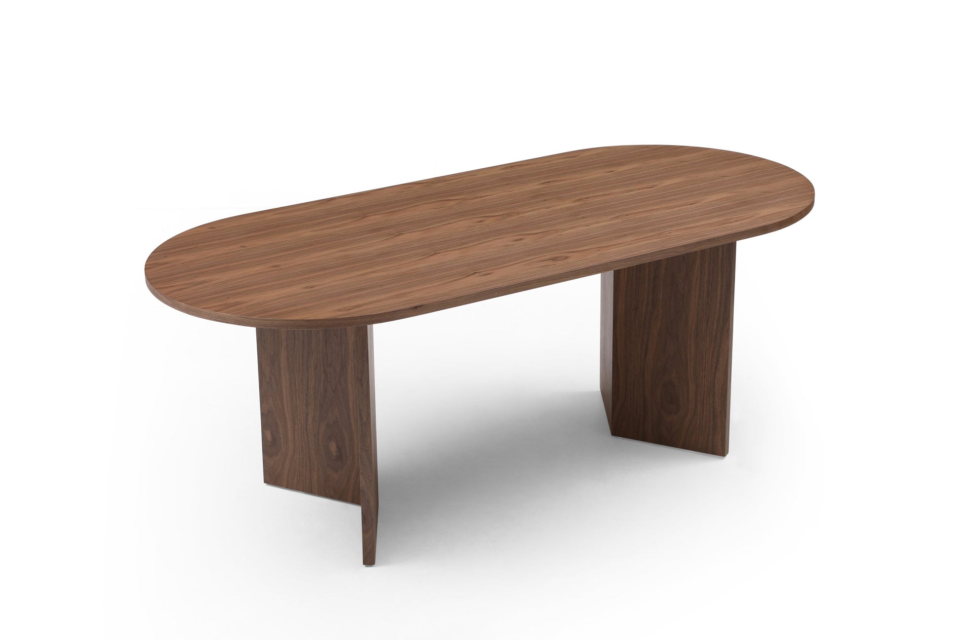 Hazel 78" Modern Dining Table, Walnut