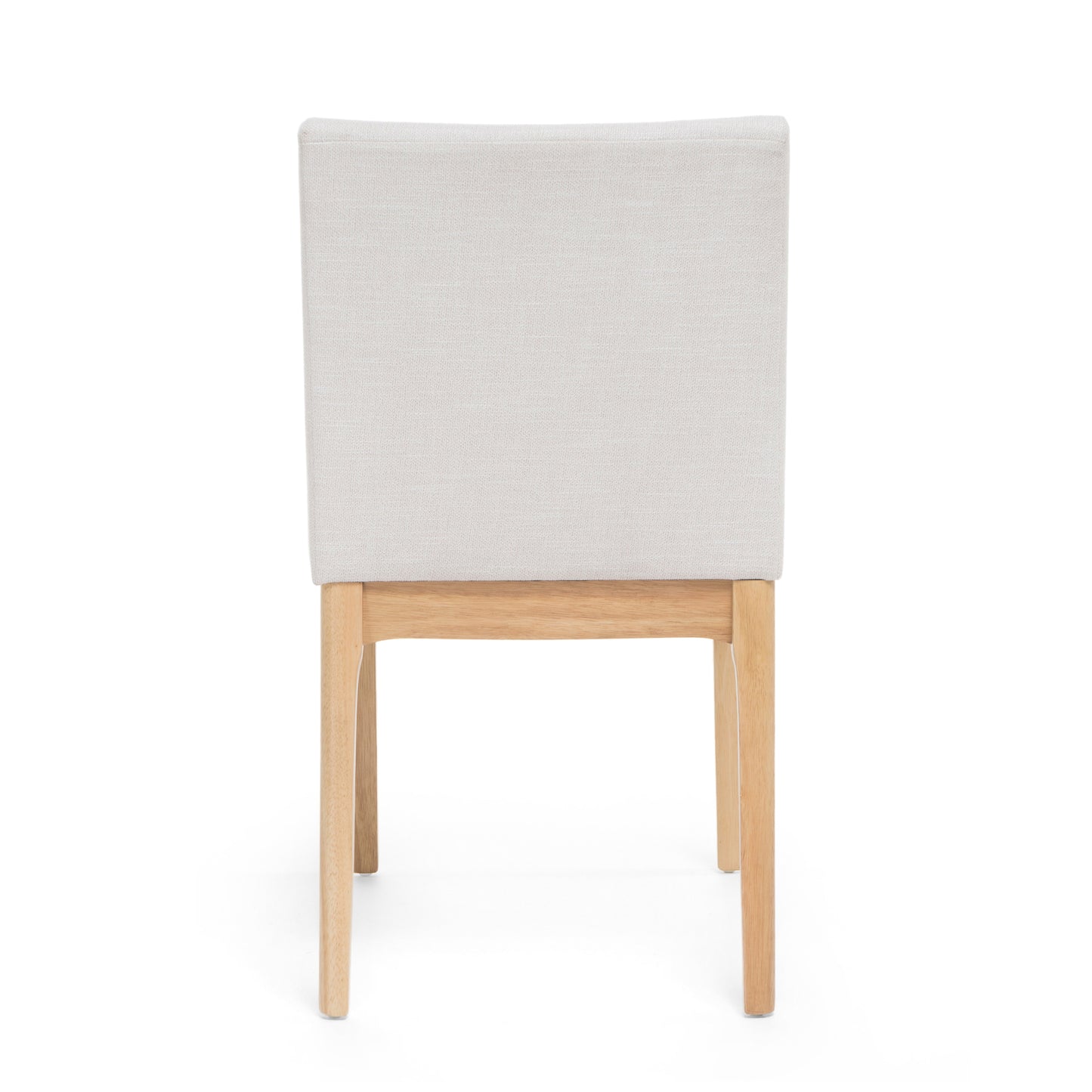 Betty Linen Dining Side Chairs with Wood Trim Set of 2