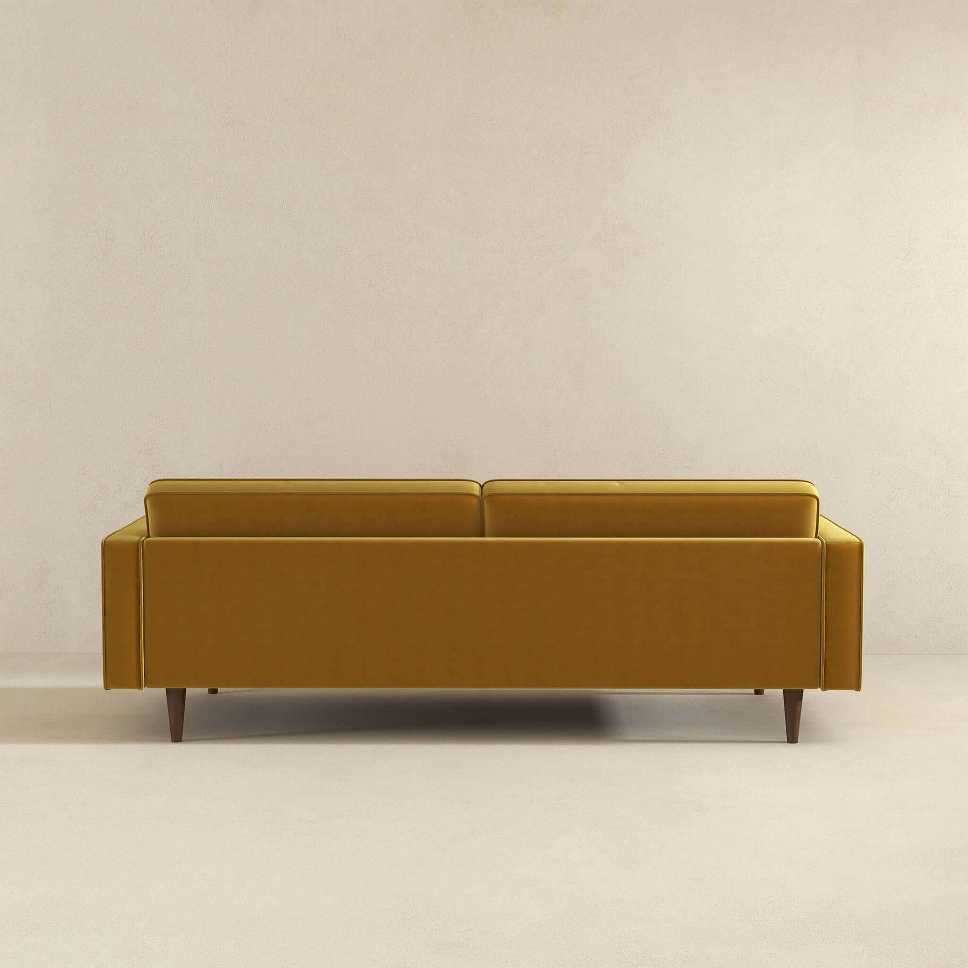 Casey Mid-Century Modern Velvet Tufted Sofa, Gold