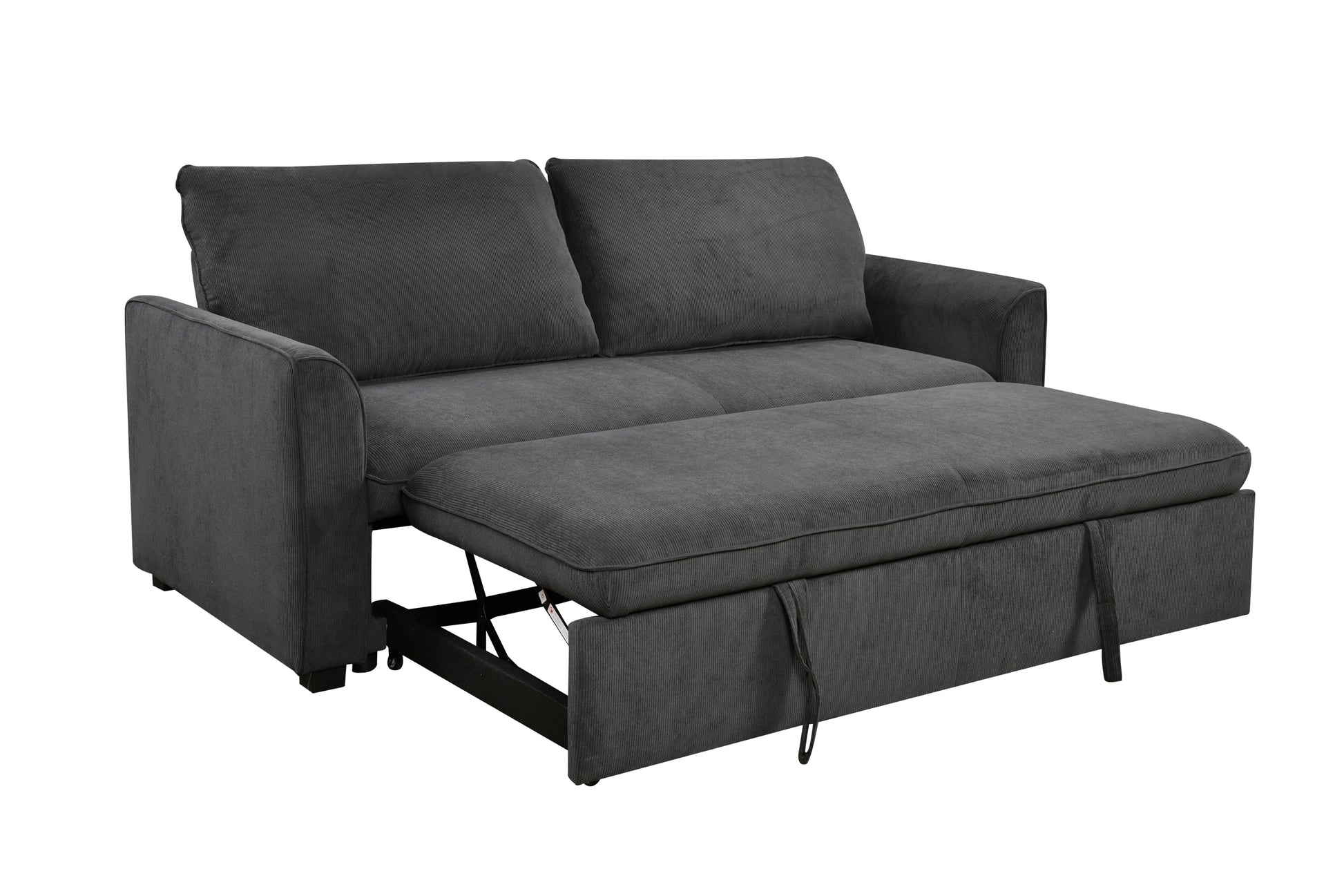 Saffron Modern 78" 3 in 1 Convertible Sofa Sleeper, Gray