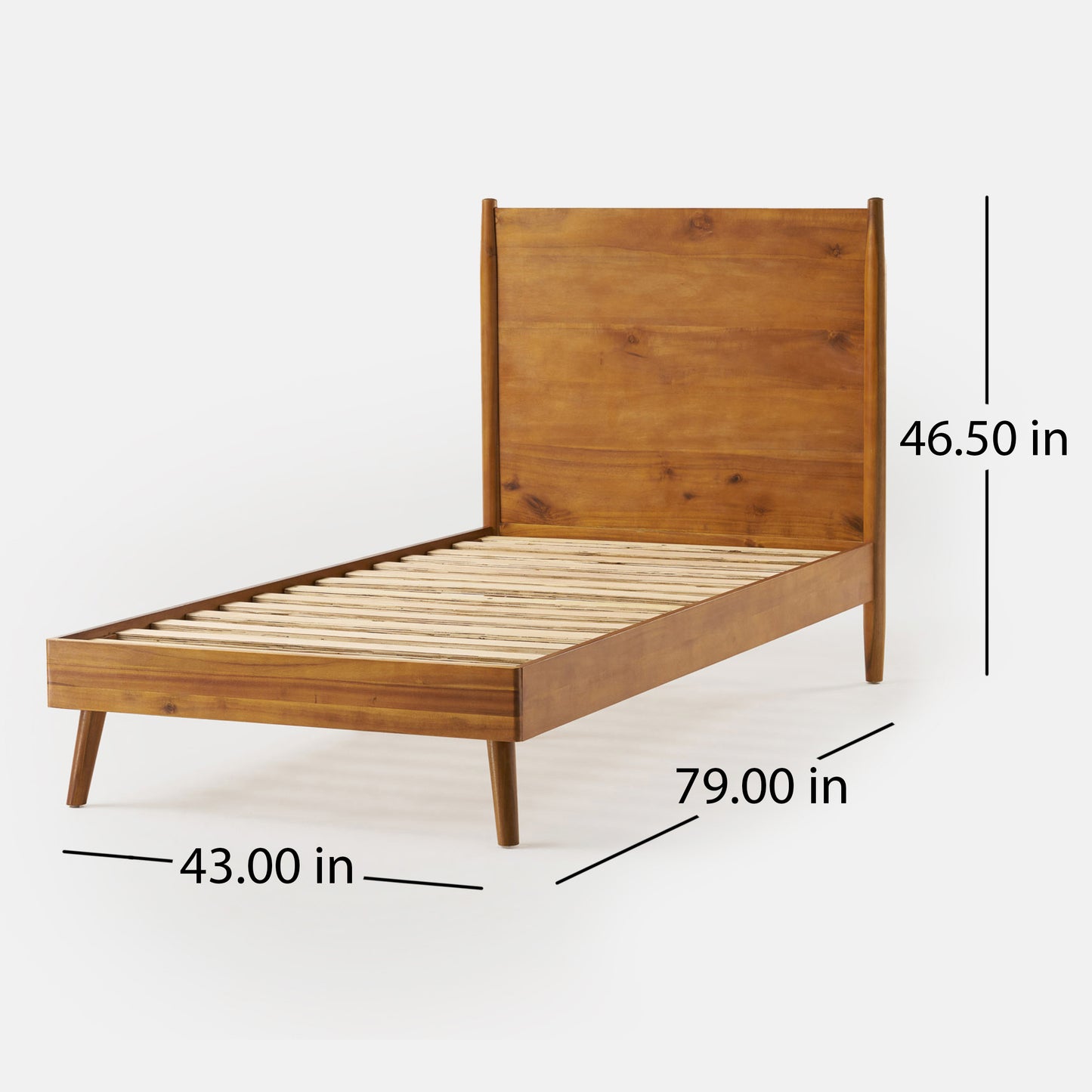 Calliope Solid Wood Twin Platform Bed