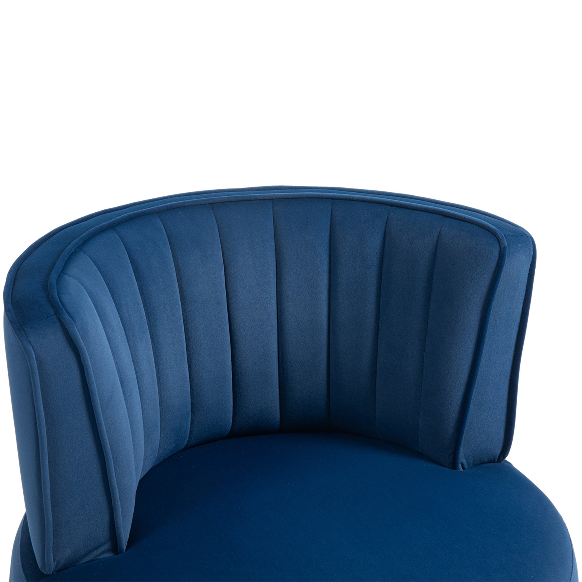 Coolmore Chic & Comfy 360° Navy Swivel Accent Chairs for Living Rooms & Offices