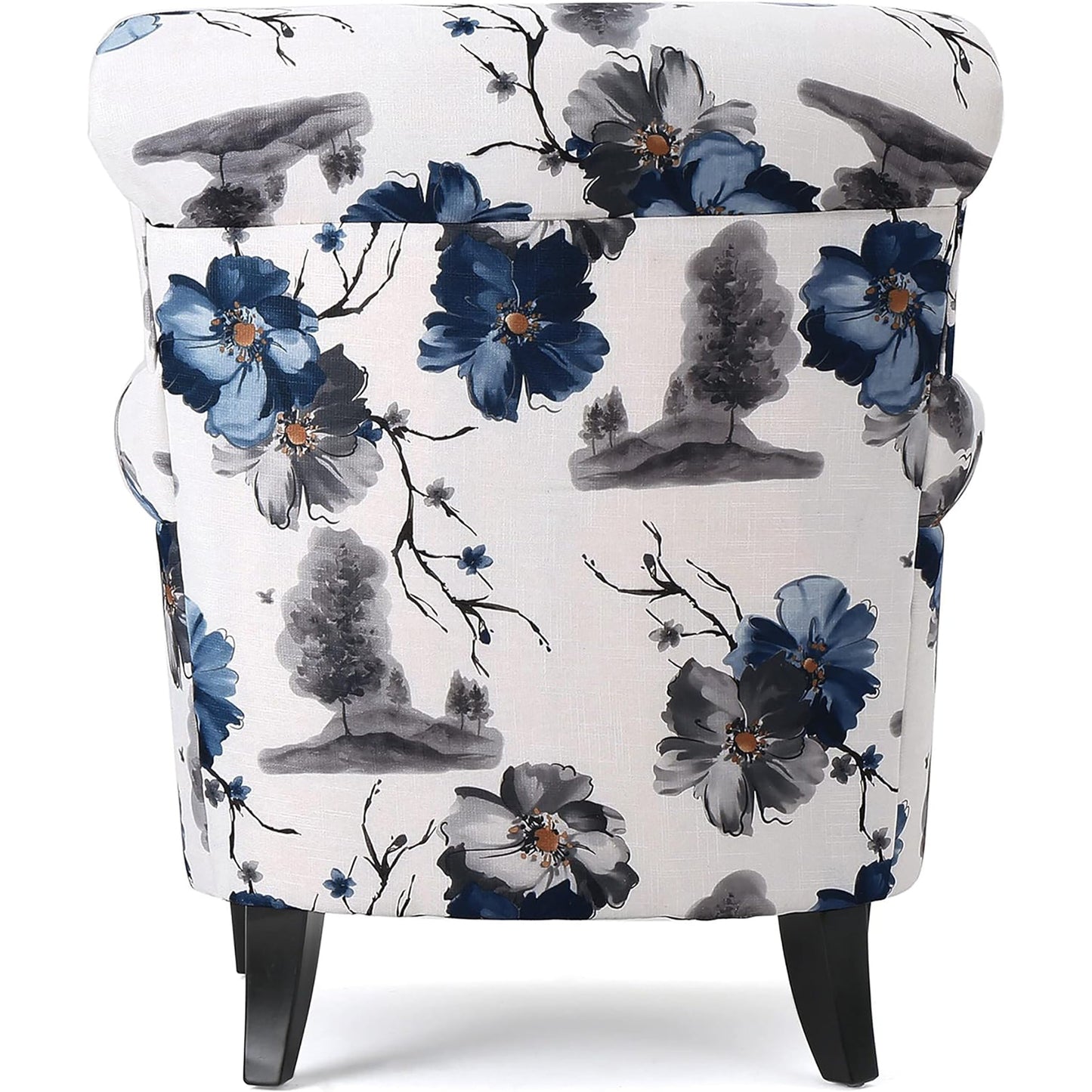 Tish Linen Arm Chair in Floral Design