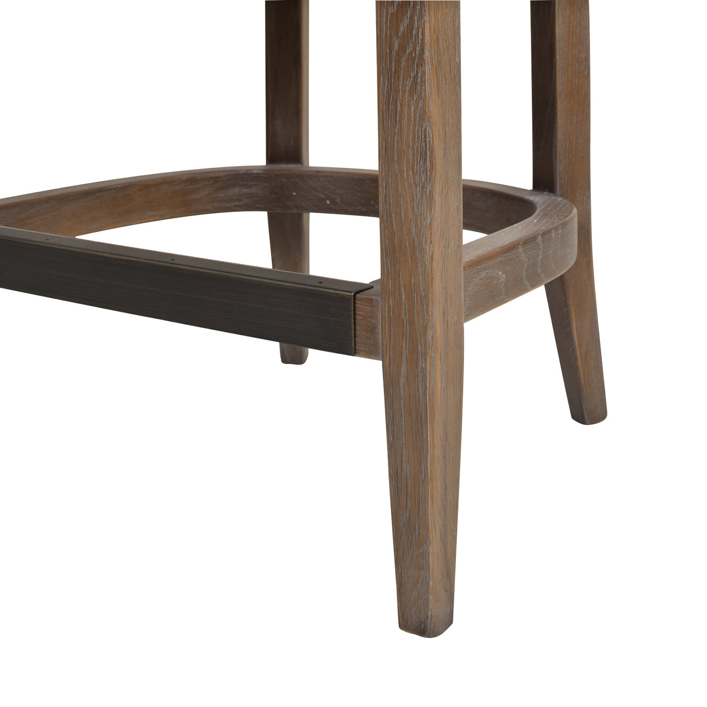 Faustine Mid-Century Modern 26' Cane Back Counter Stool, Taupe Beige Textured Weave