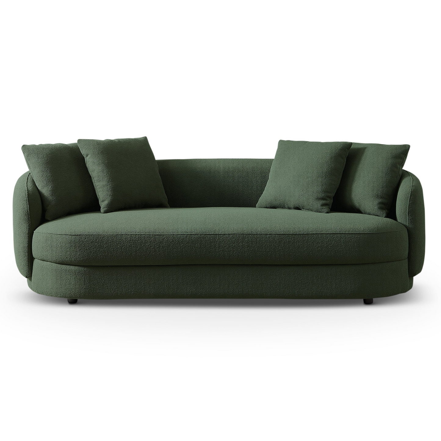 Dylan French Modern Boucle Upholstered Sofa, Green