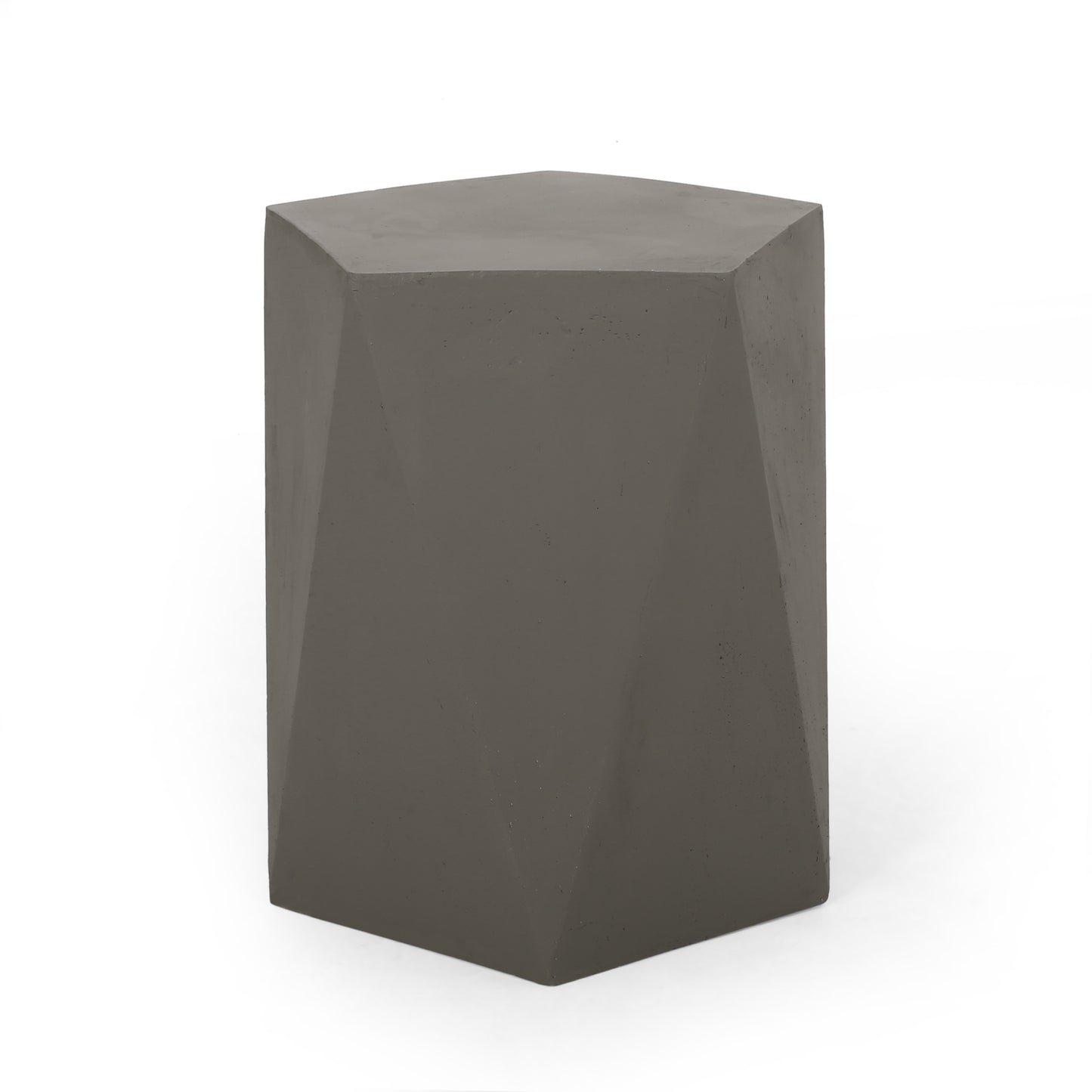 Apollo Modern Concrete Side Table, Gray