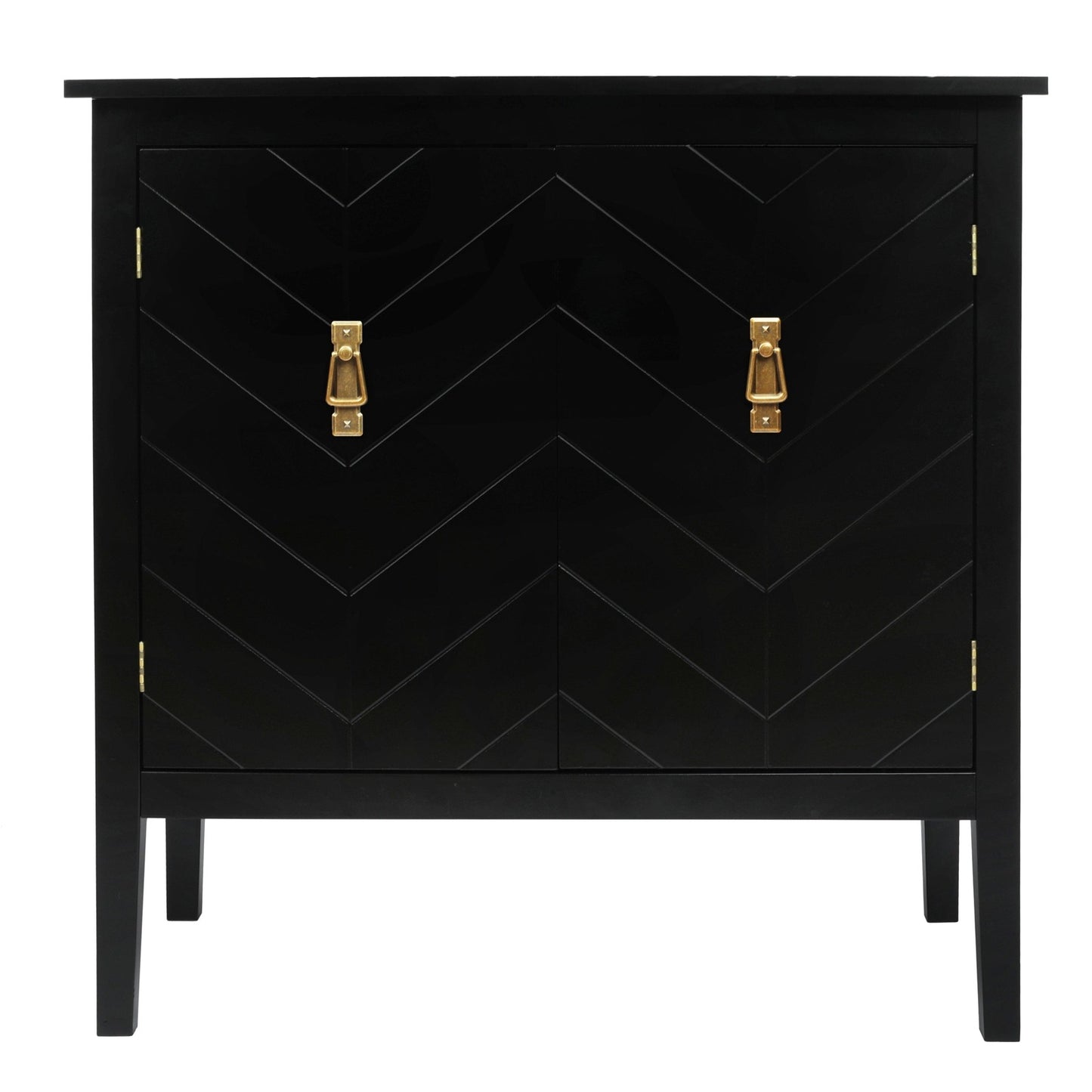 Jordan Modern 2-Door Accent Cabinet - Black