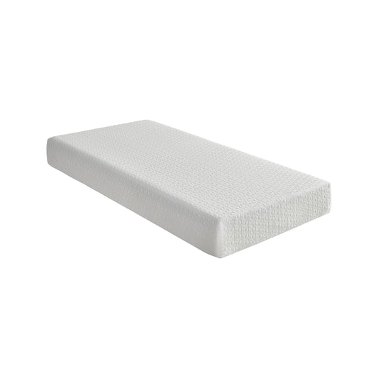 8-inch Twin Size Bed Mattress Gel-Infused Memory Foam Mattress, Firm, White, Mattress in a Box