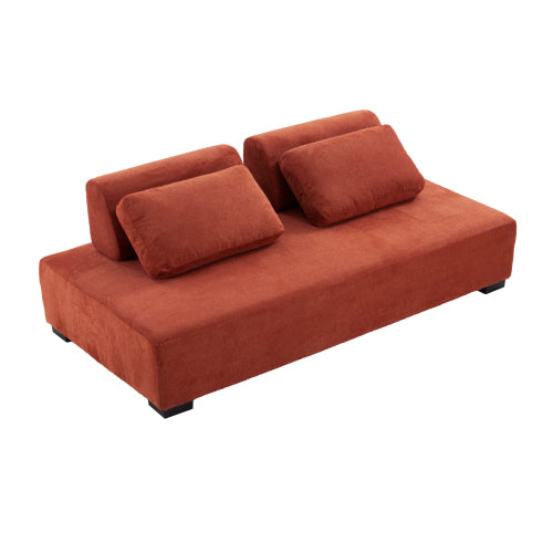 Justone Interior Morden Minimalist Sofa Daybed - Orange