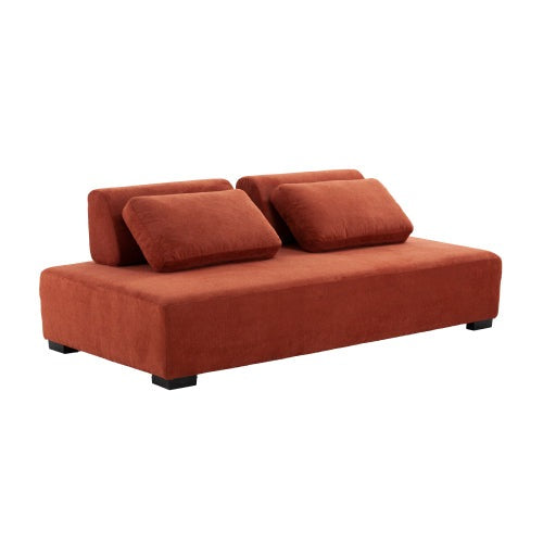 Justone Interior Morden Minimalist Sofa Daybed - Orange