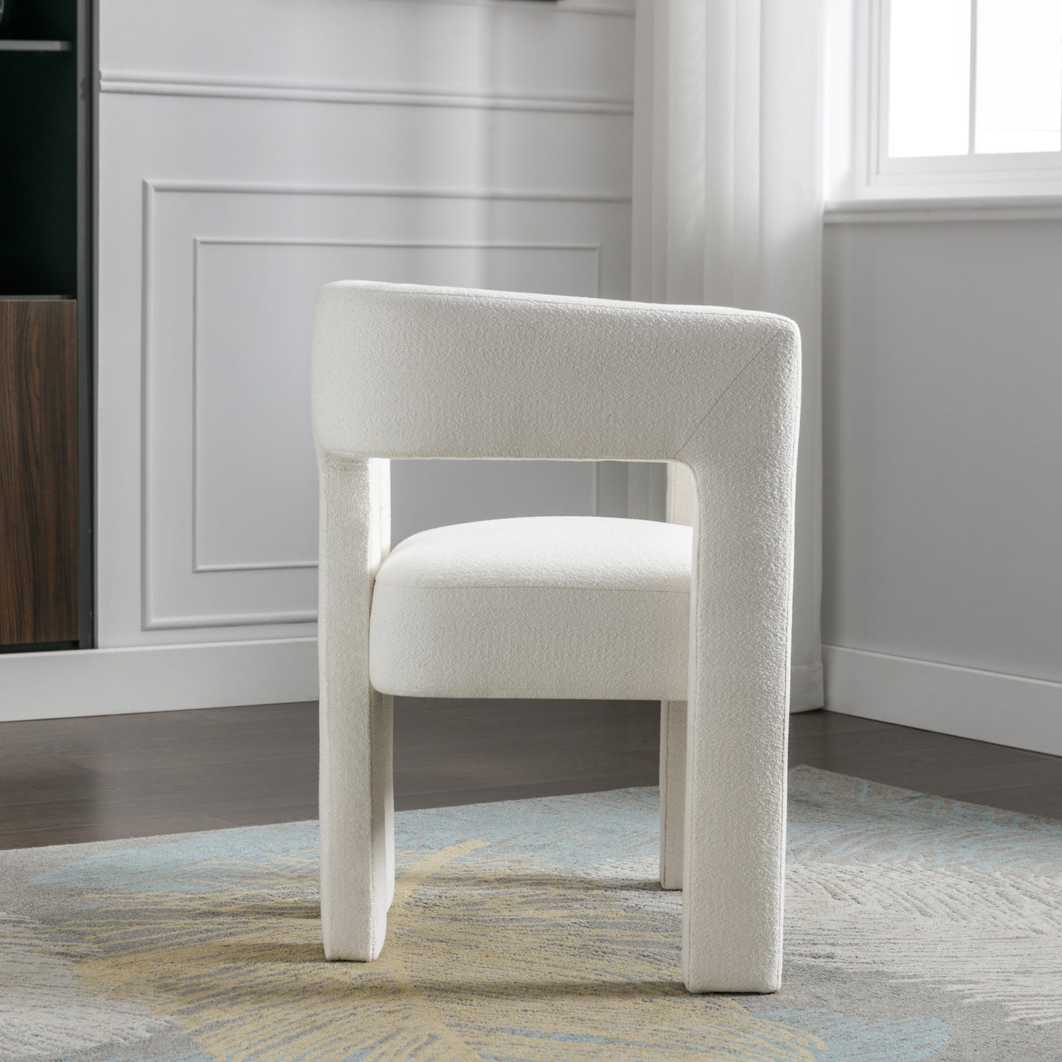 Mosby Contemporary Linen Accent Chair - Beige