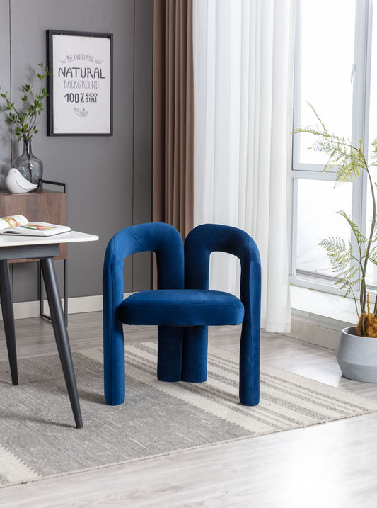 Coolmore Modern Velvet Dining Chair Set of 2 - Navy