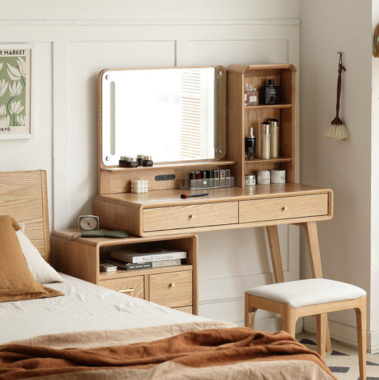 Yeswood 100% Solid Oak Vanity - Natural