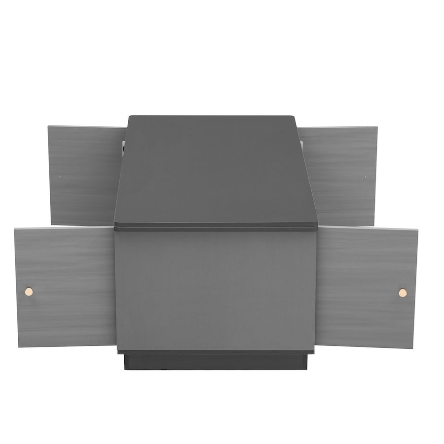 Svatava Modern Lift-top Coffee Table w/ Storage - Black