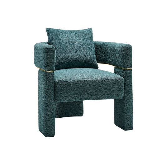 Brandy 30.5" Wide Boucle Upholstered Living Room Chair - Green