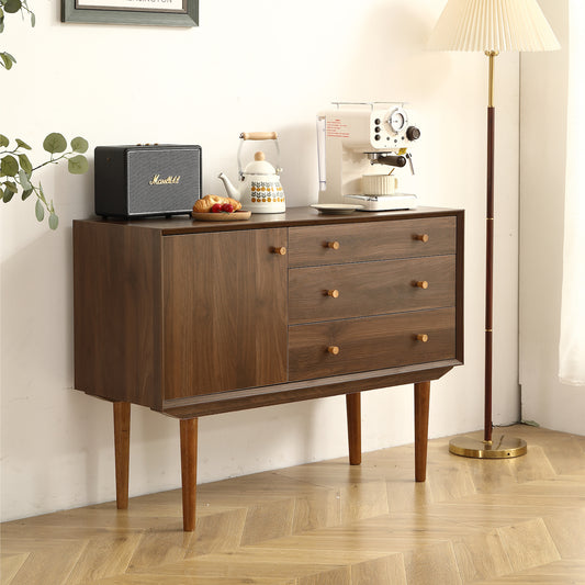 Misha Mid-Century Modern Server - Walnut