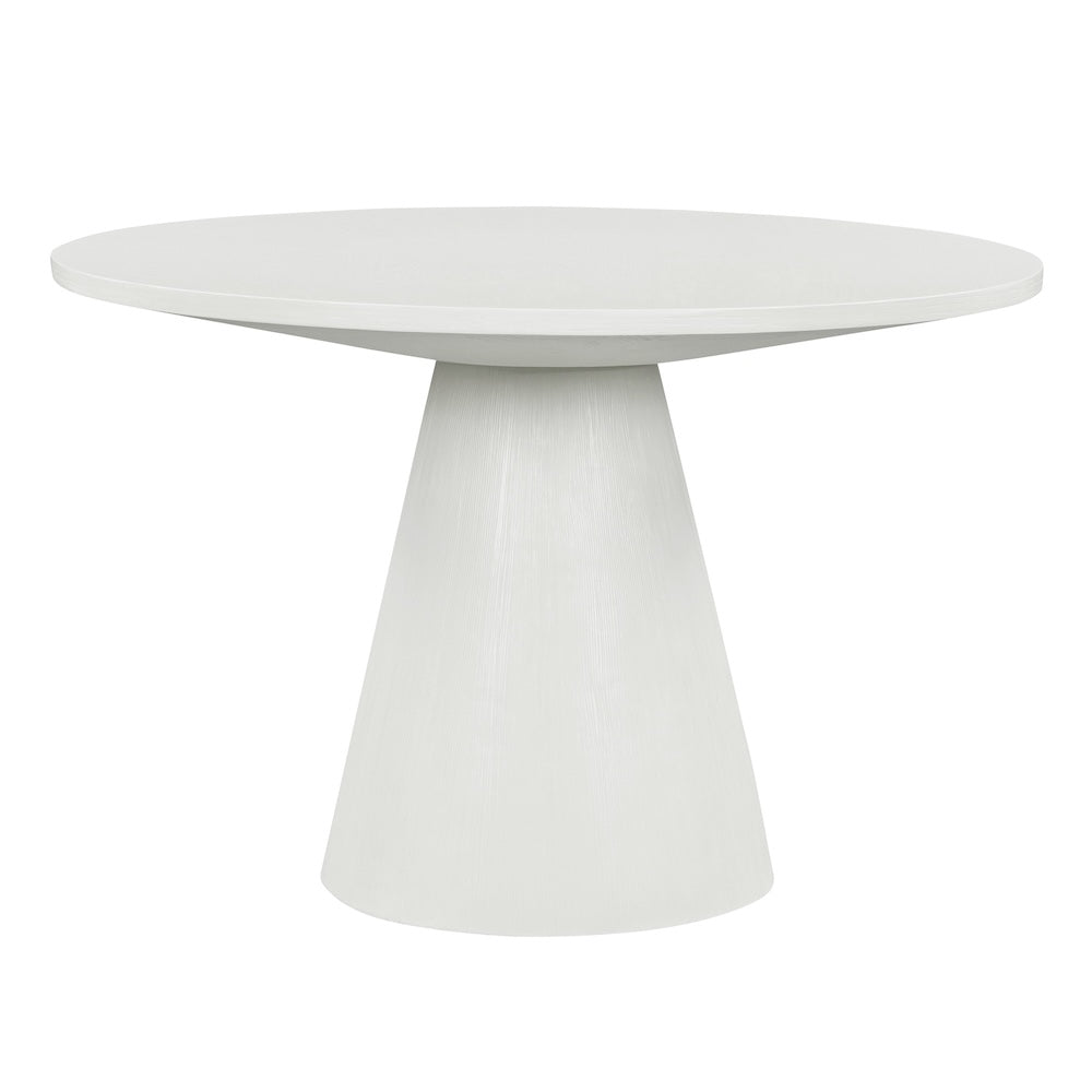 Sophie 46.5" Modern Minimalist Round Dining Table - White