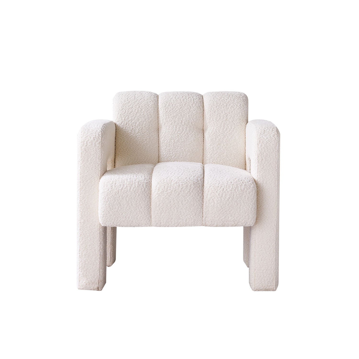 Billie 31.1" Wide Boucle Upholstered Living Room Chair - Beige