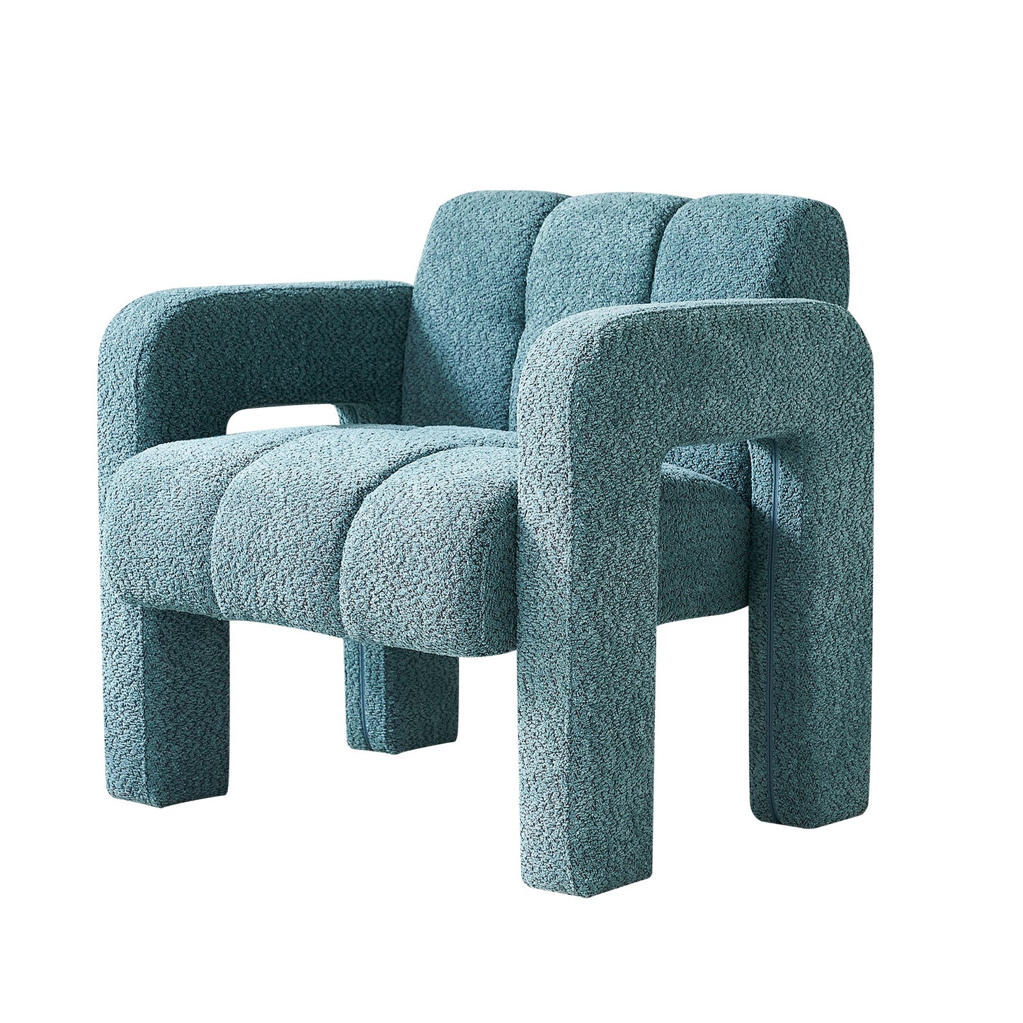 Billie 31.1" Wide Boucle Upholstered Living Room Chair - Teal