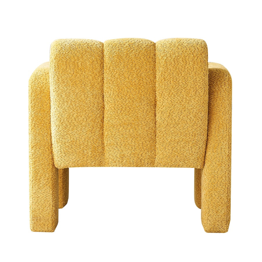 Billie 31.1" Wide Boucle Upholstered Living Room Chair - Yellow