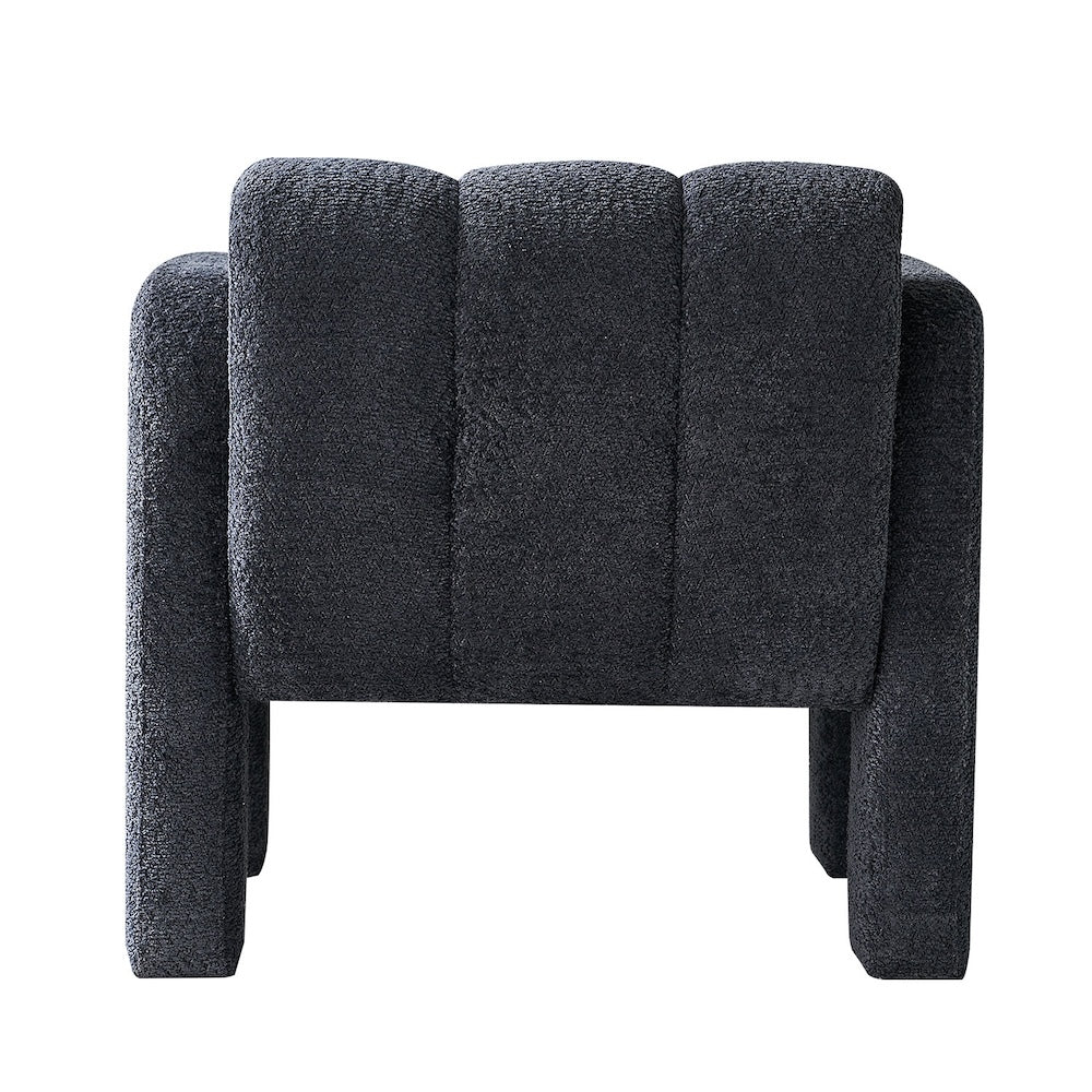 Billie 31.1" Wide Boucle Upholstered Living Room Chair - Dark Gray