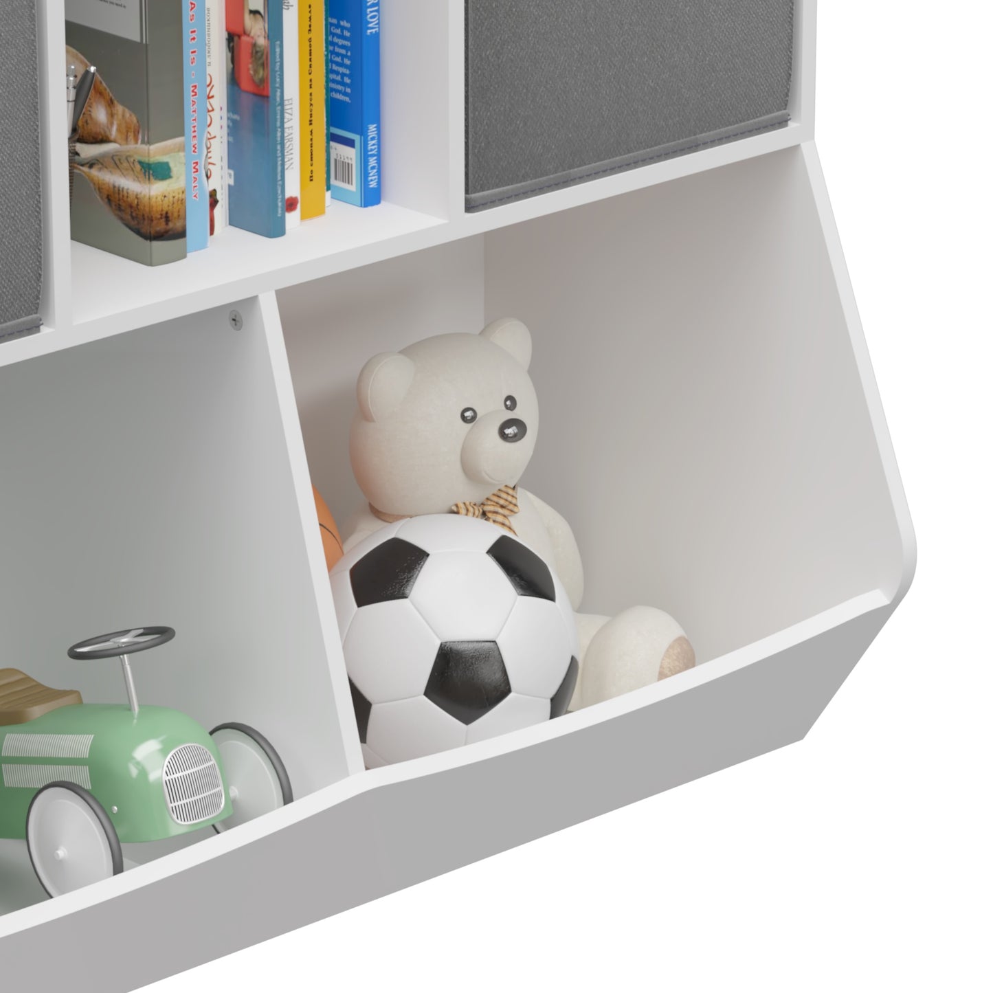 Moonriver Kids Bookcase with Collapsible Drawers