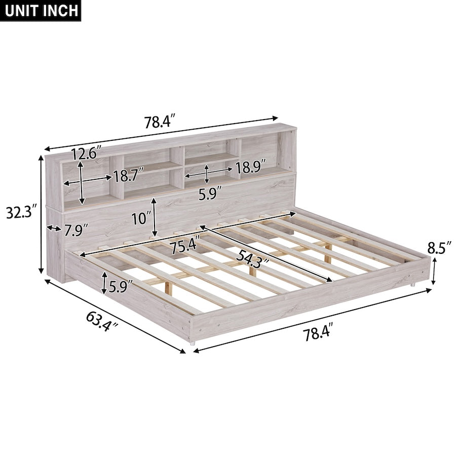 Willow Full Size Bookcase Daybed - White Oak