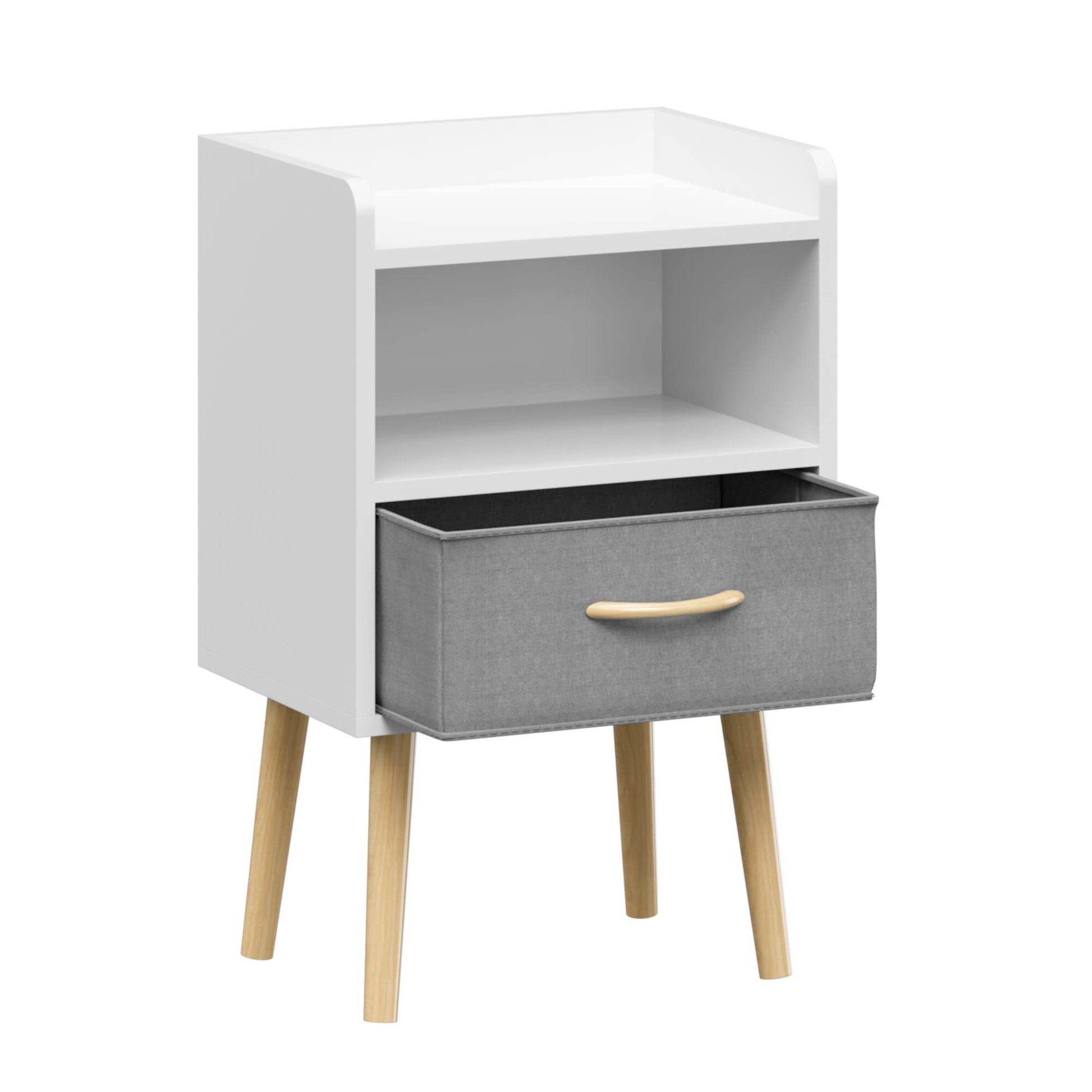 Moonriver Wooden Youth Nightstand - White