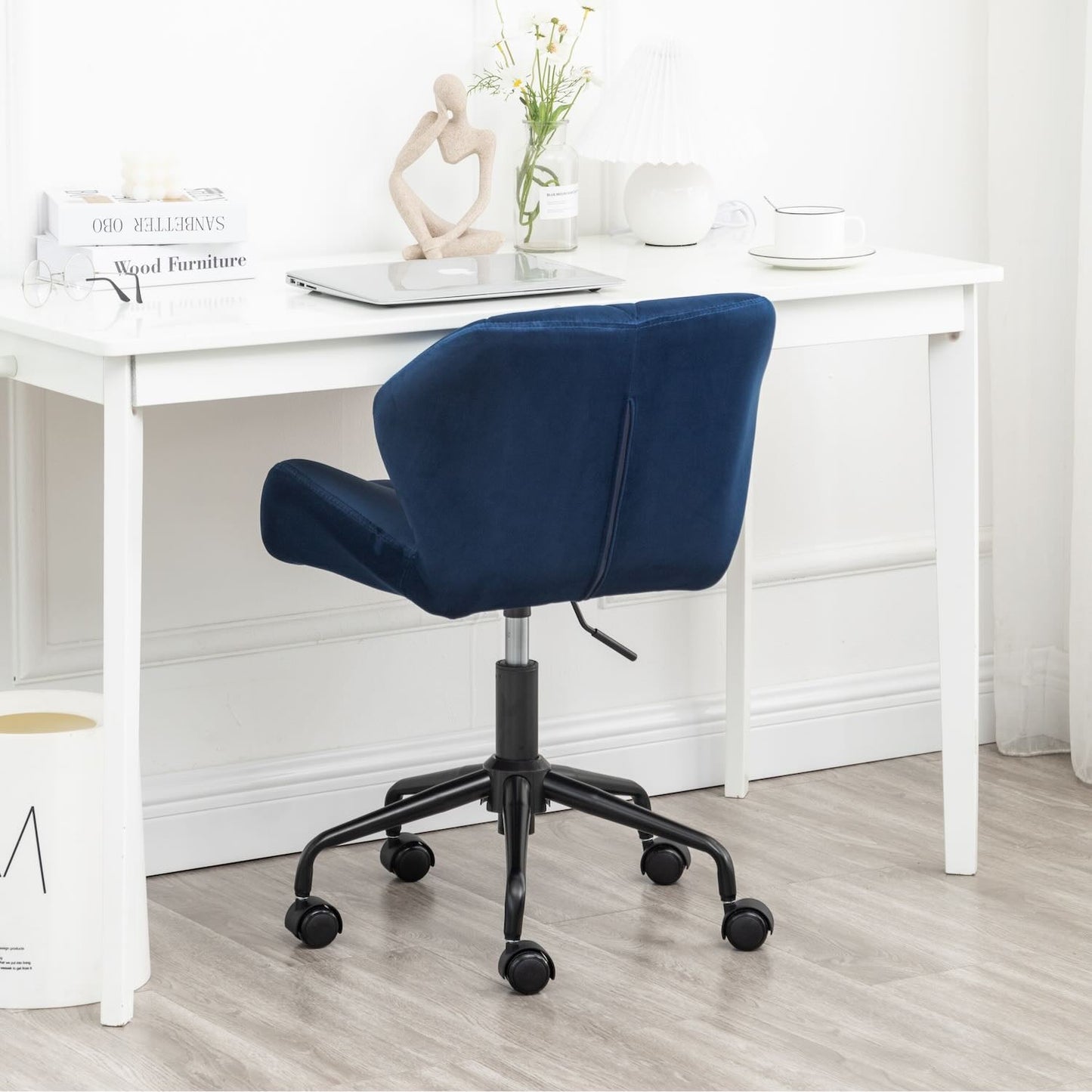 Eldon Diamond Tufted Adjustable Swivel Office Chair - Blue