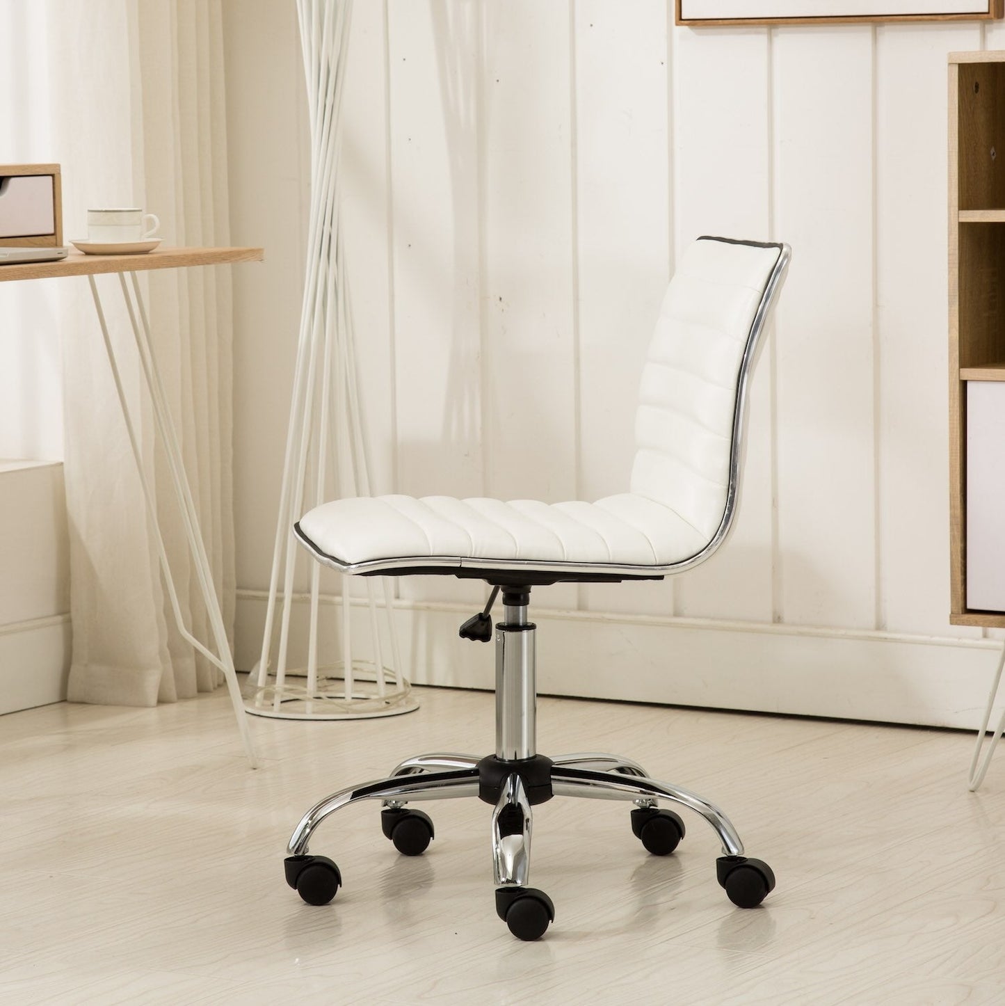 Fremo Adjustable Air Lift Office Chair - White