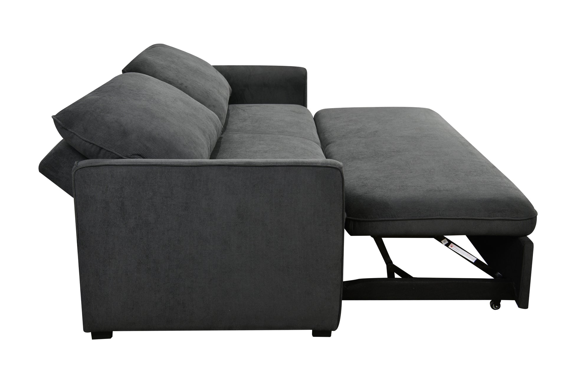 Saffron Modern 78" 3 in 1 Convertible Sofa Sleeper, Gray