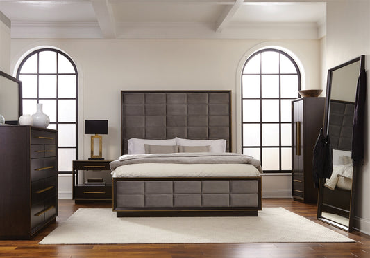 Durango Queen Bedroom Set - Smoked Peppercorn And Grey