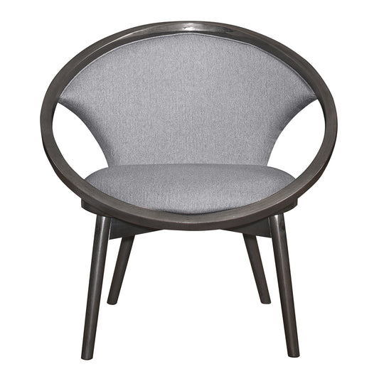 Liora Mid-Century Design Accent Chair in Gray Fabric