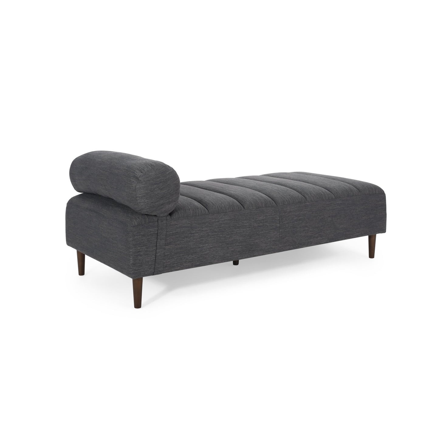 Sylvia Mid-Century Modern Chaise Lounge, Gray